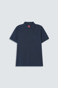 Office wear Basic Polo / Navy Blue
