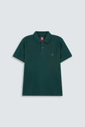 Office wear Basic polo / Dark Teal Green