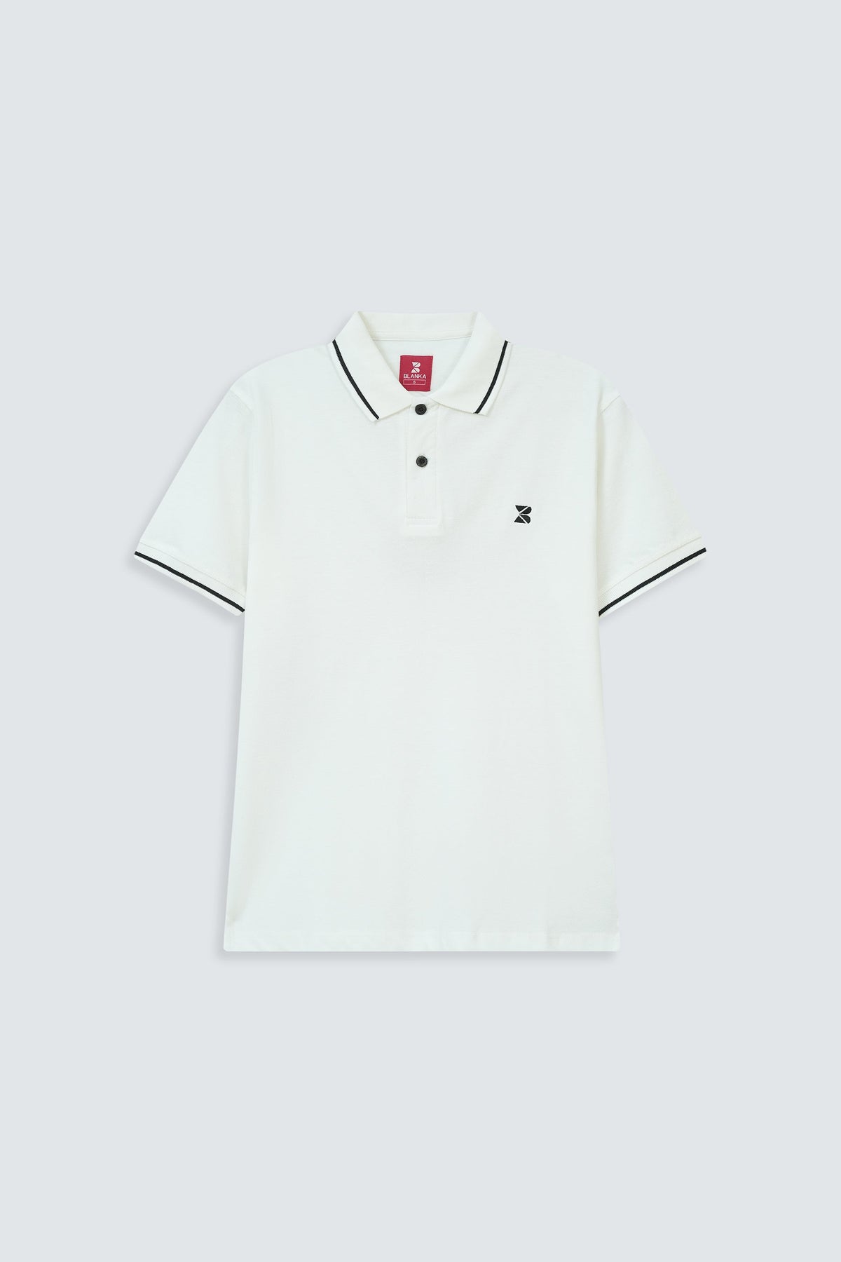 Contrast Edge Polo / White