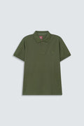 Office wear Basic Polo / Olive Green