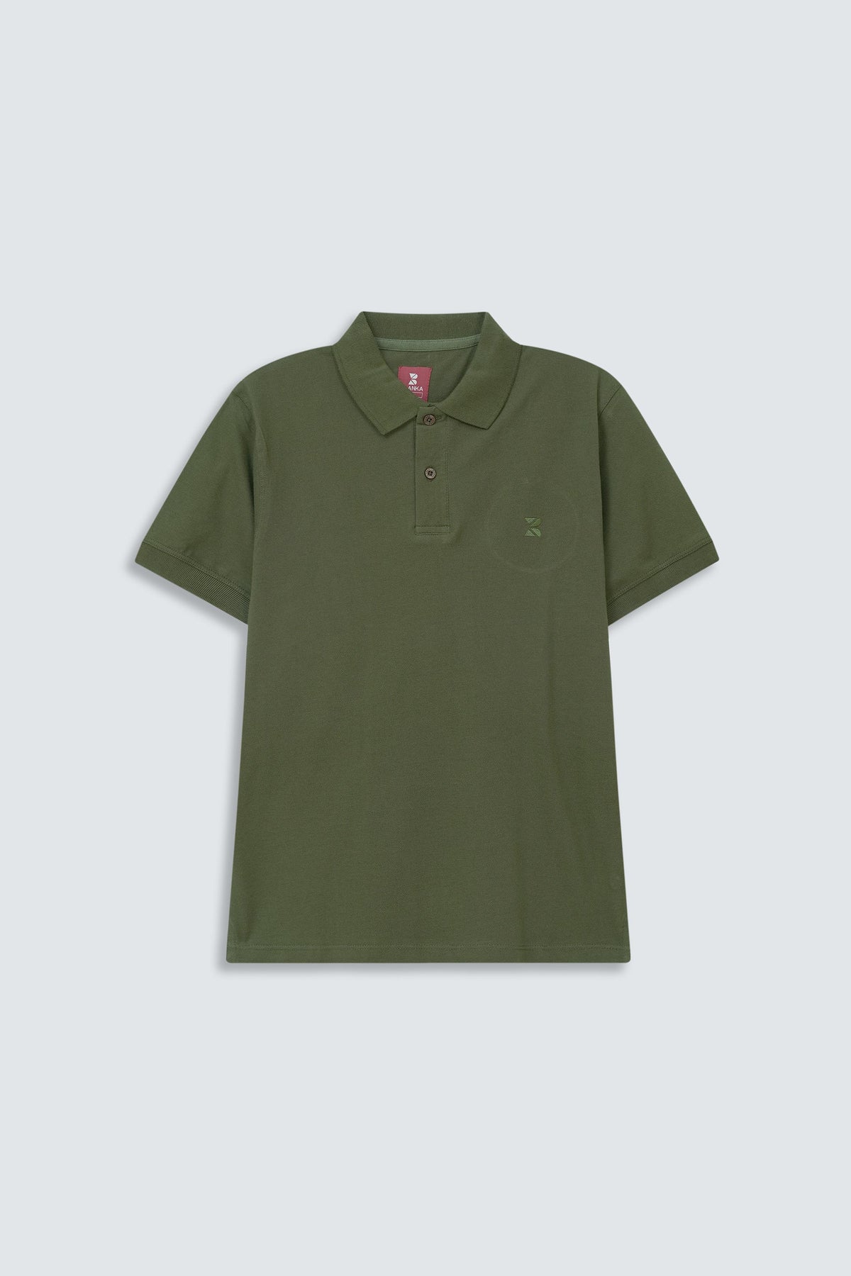 Office wear Basic Polo / Olive Green