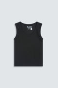 Active Wear Tank Top Ribbed /Black