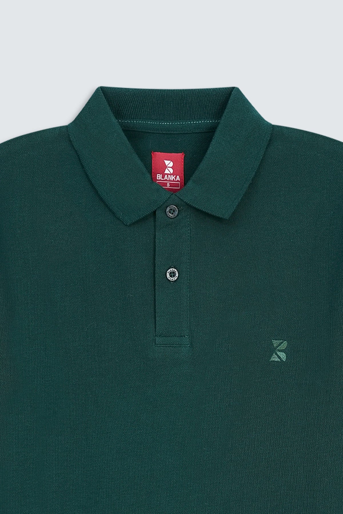 Office wear Basic polo / Dark Teal Green