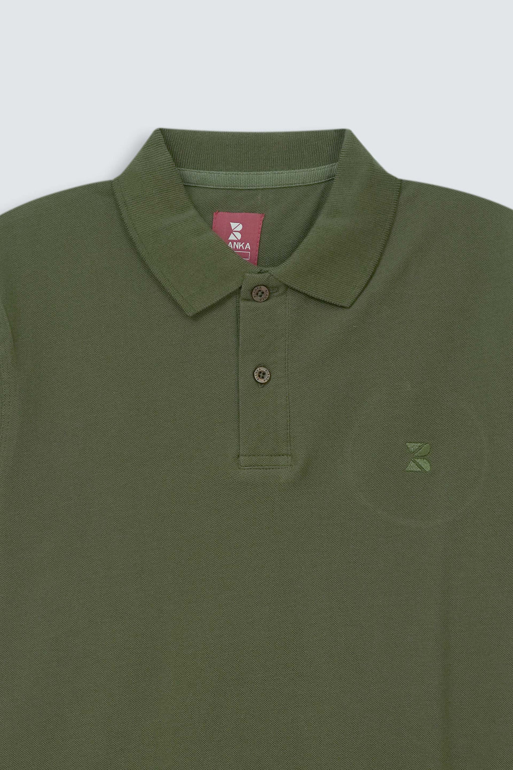 Office wear Basic Polo / Olive Green