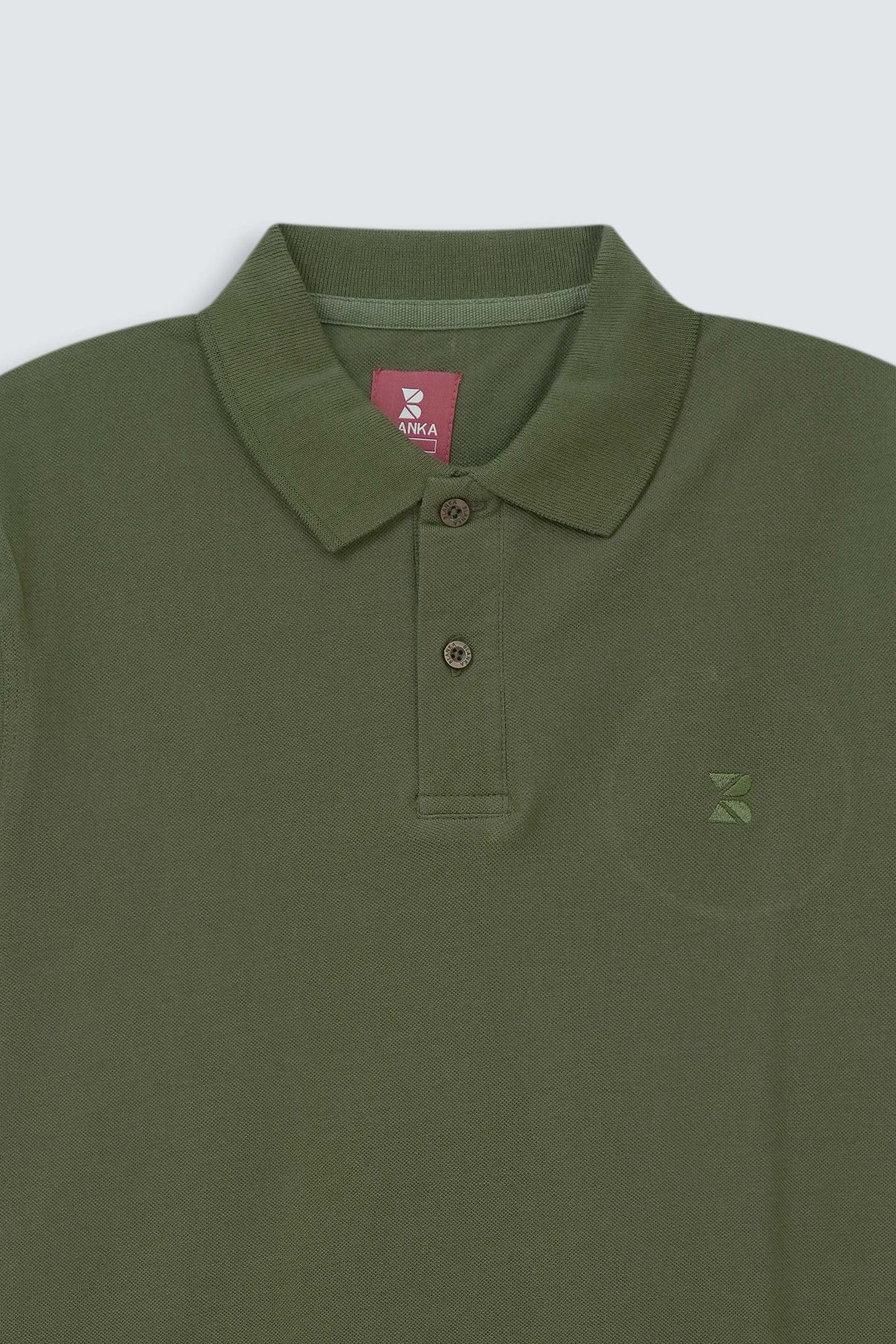 Office wear Basic Polo / Olive Green