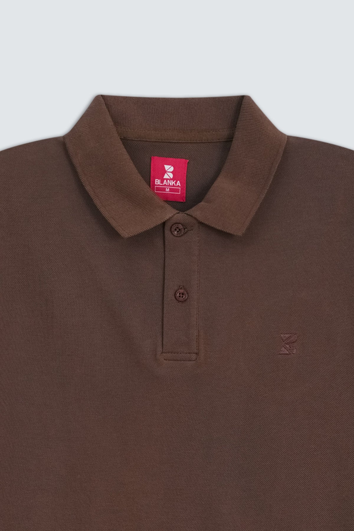 Office wear / Basic Polo / Dark Brown