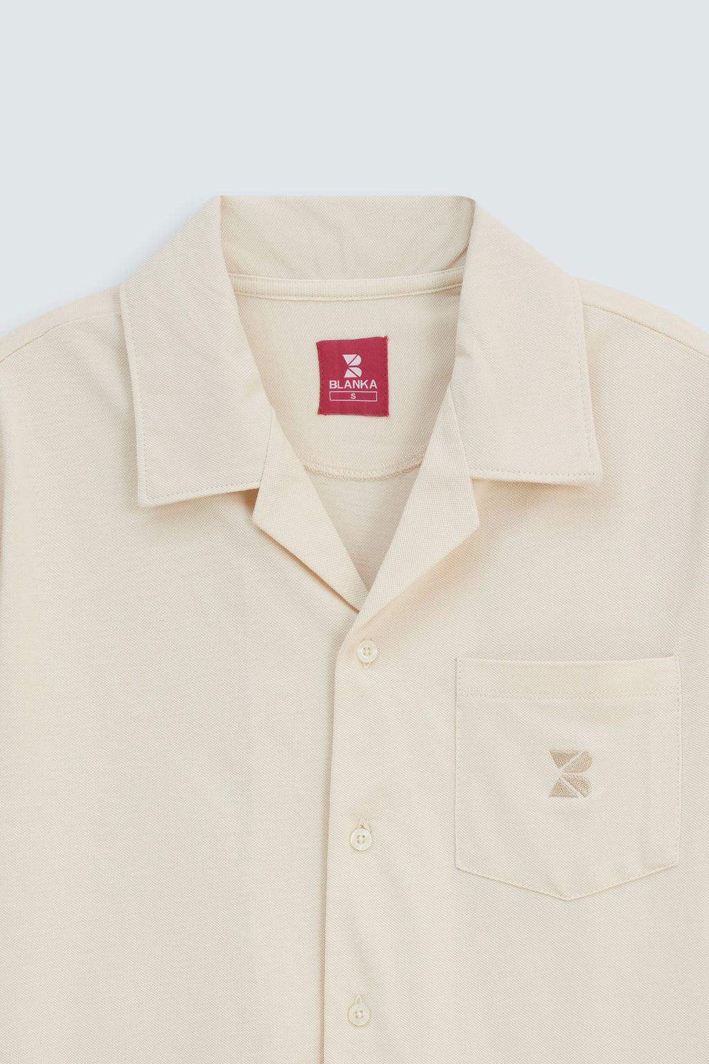 Button Down Shirt/ Beige