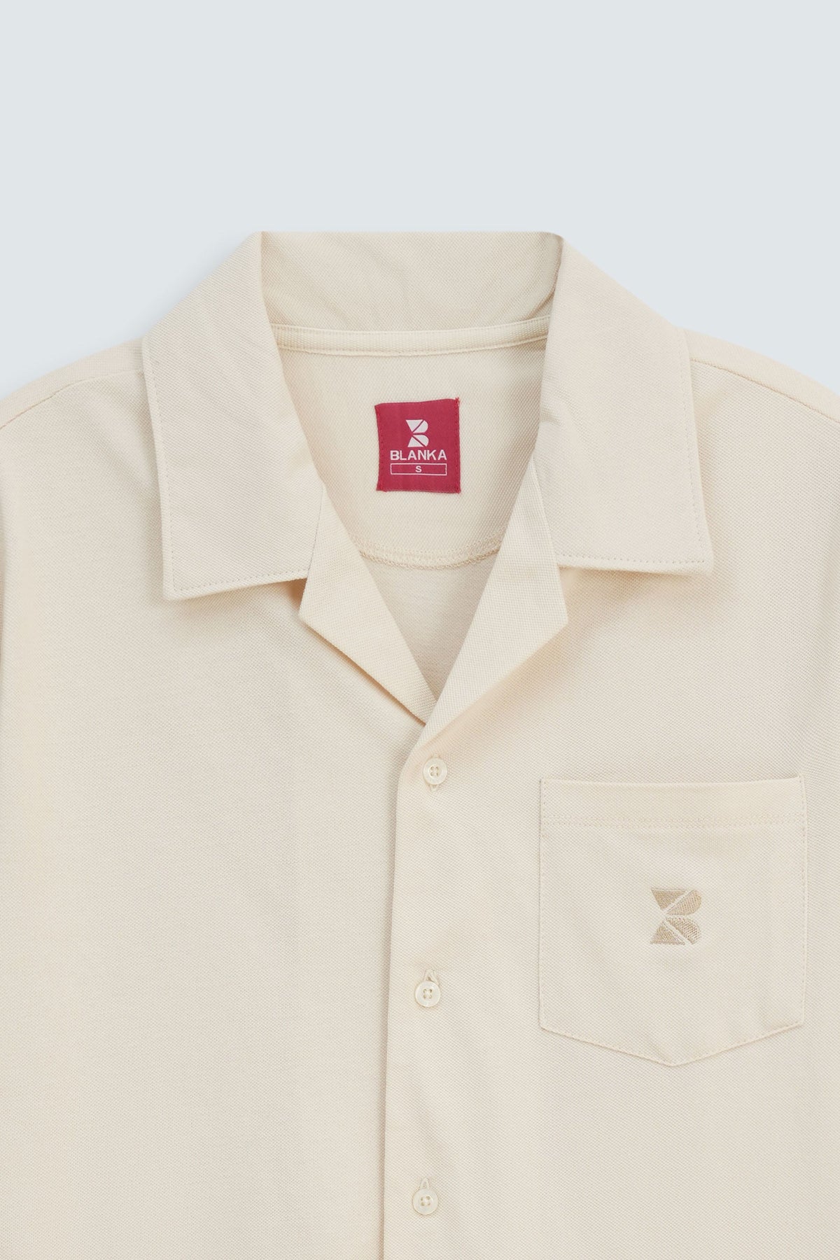 Button Down Shirt/ Beige