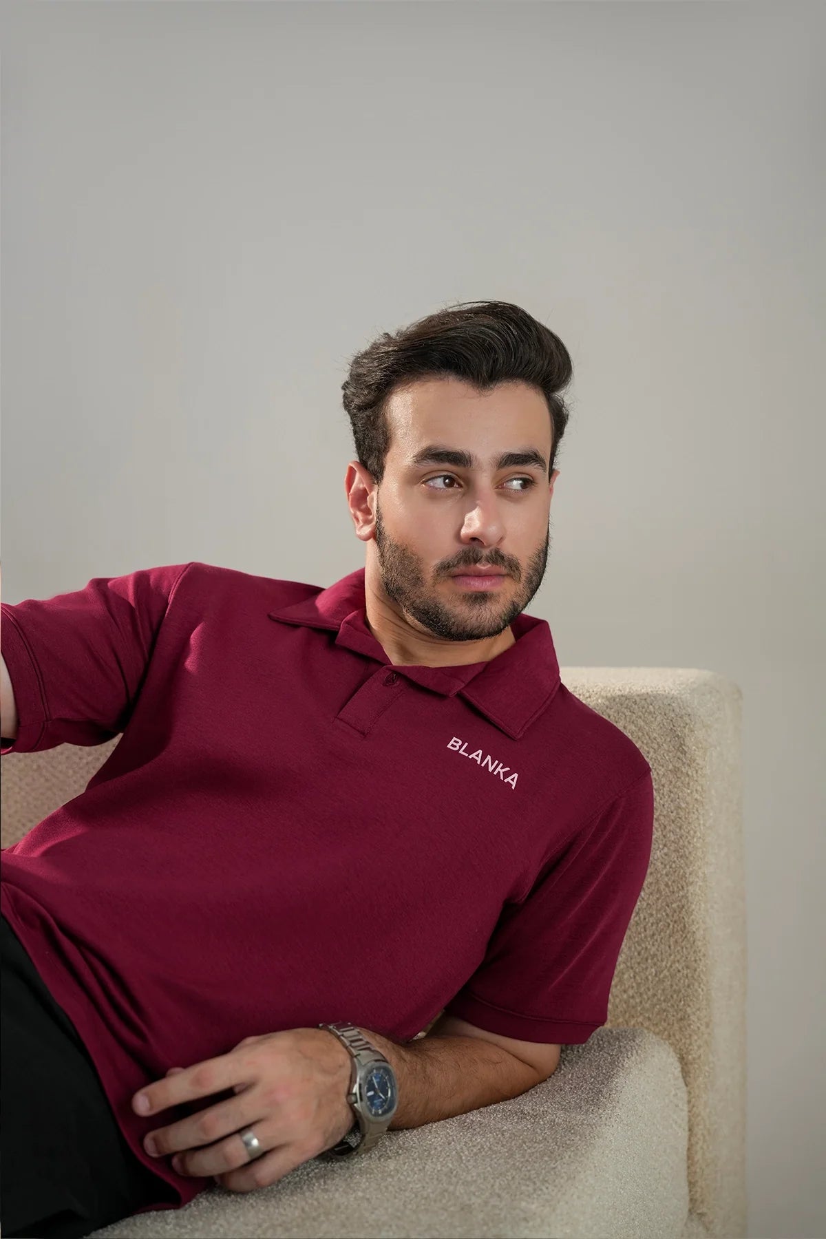 Scuba Polo Shirt / Maroon