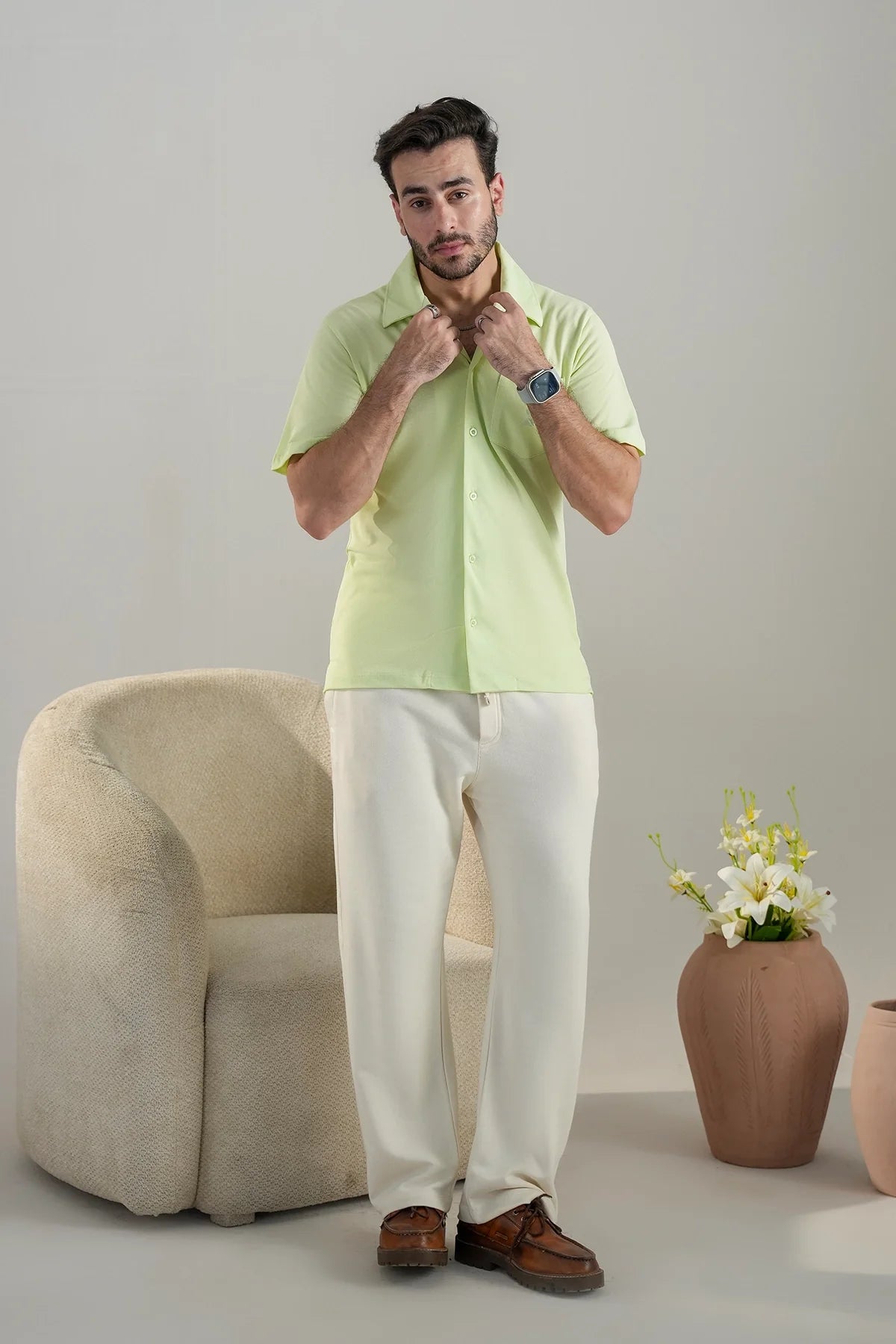 Button Down Shirt/Mint green