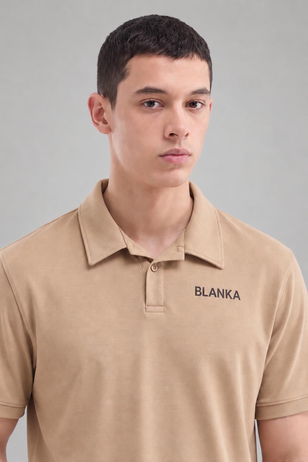 Scuba Polo Shirt / Camel Brown