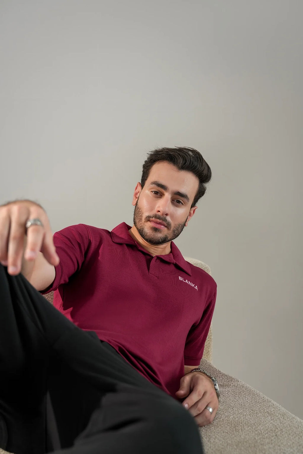 Scuba Polo Shirt / Maroon