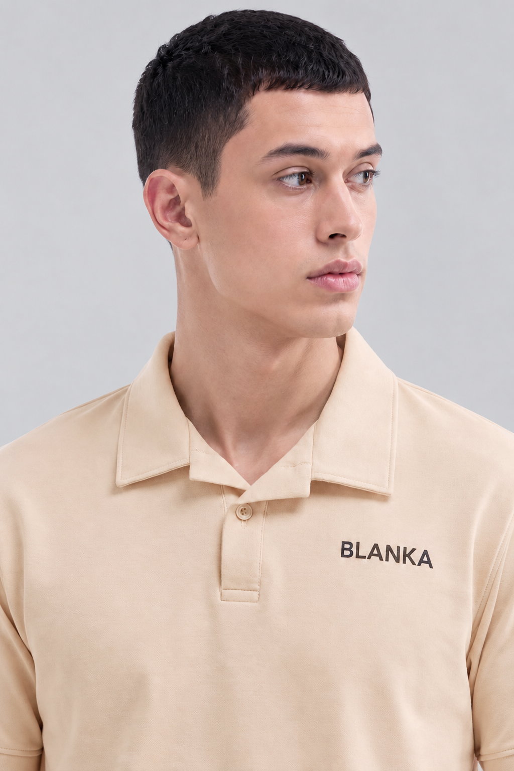 Scuba Polo Shirt / Beige
