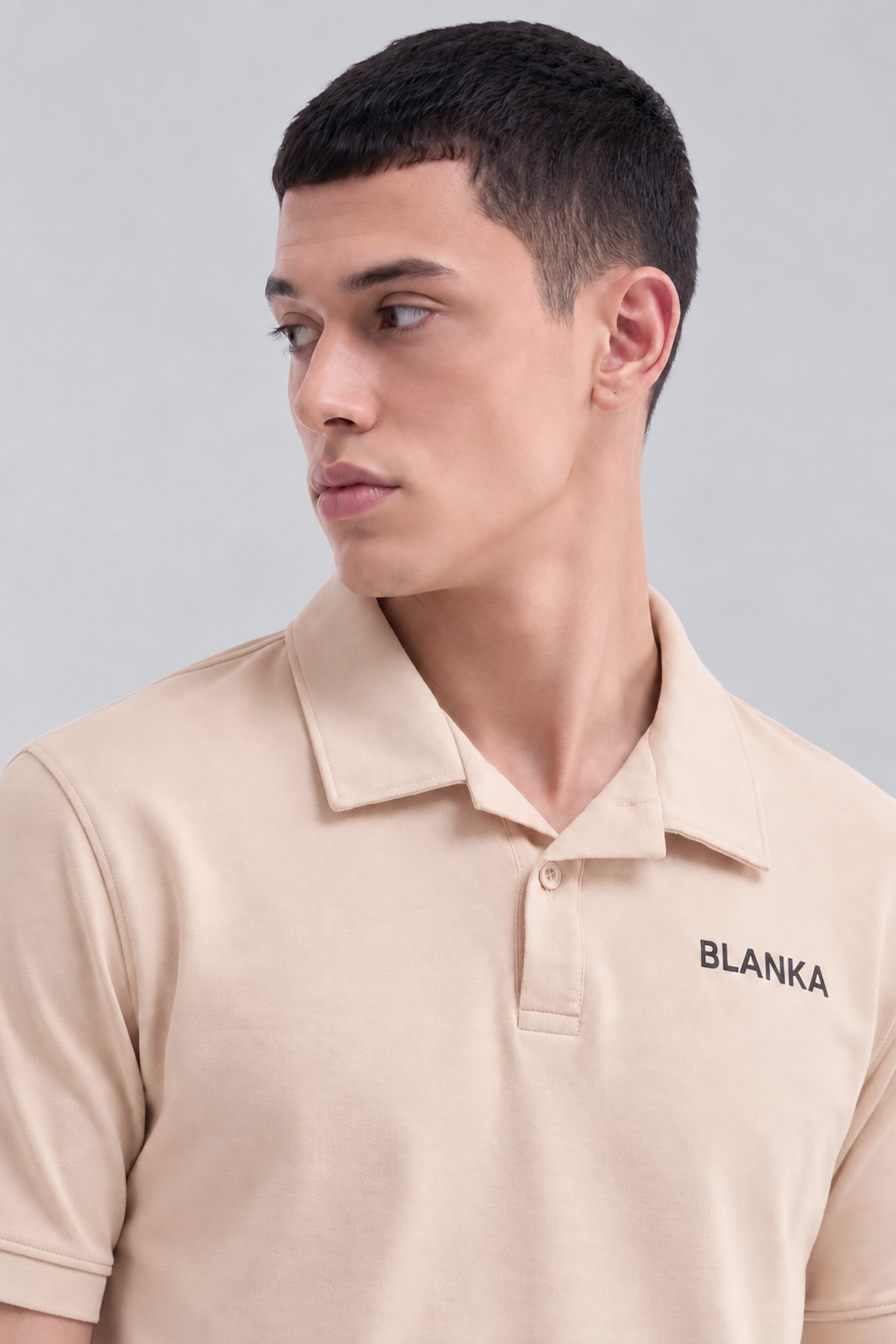 Scuba Polo Shirt / Beige