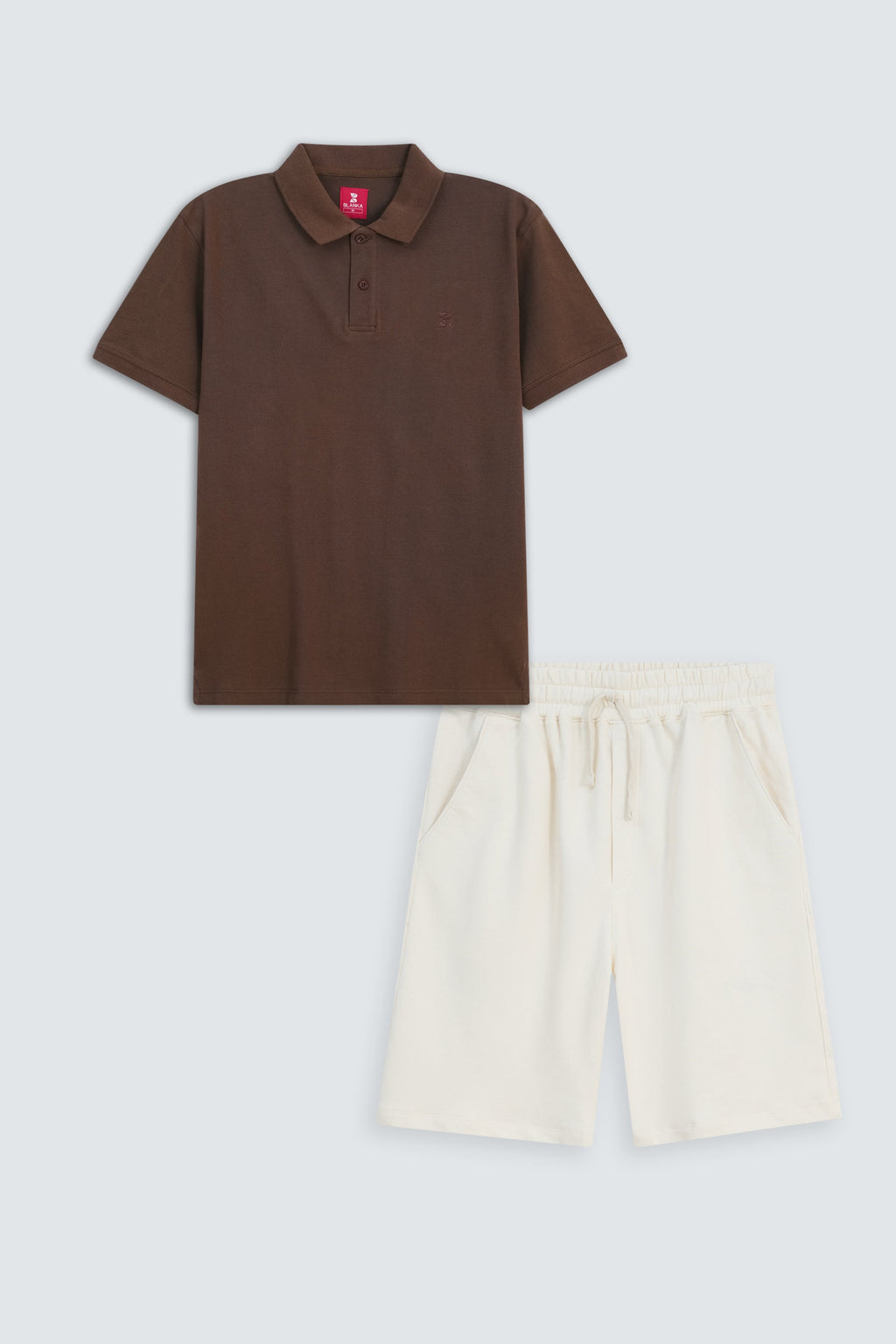 Office wear / Basic Polo / Dark Brown