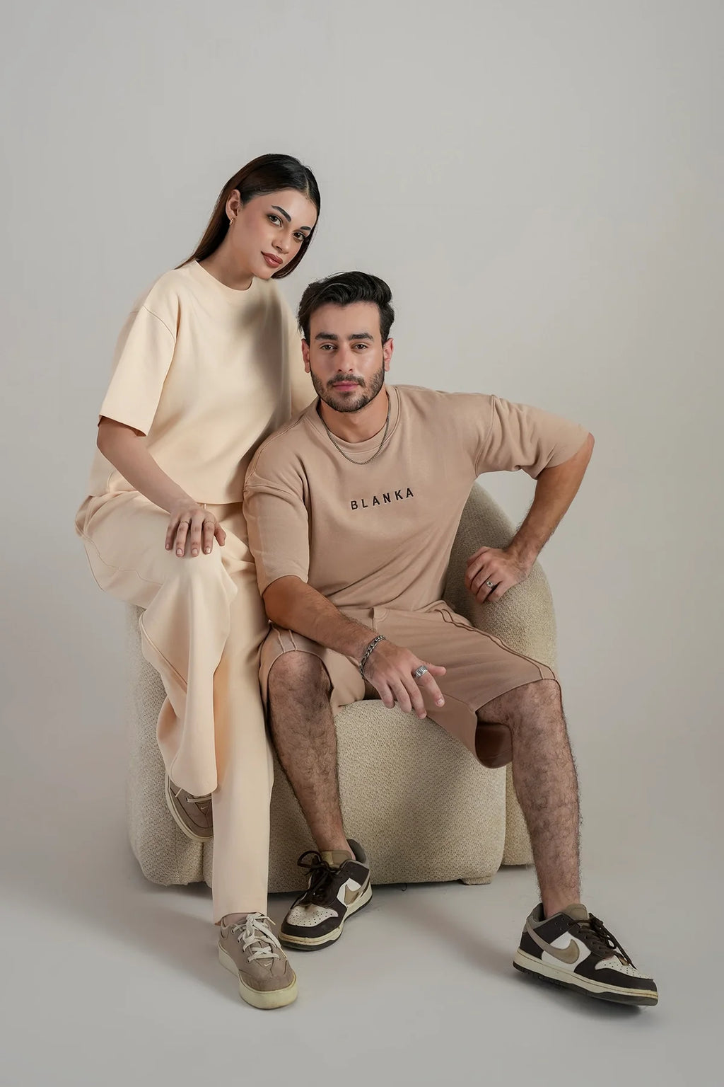 Basic Drop Tee- Camel Brown