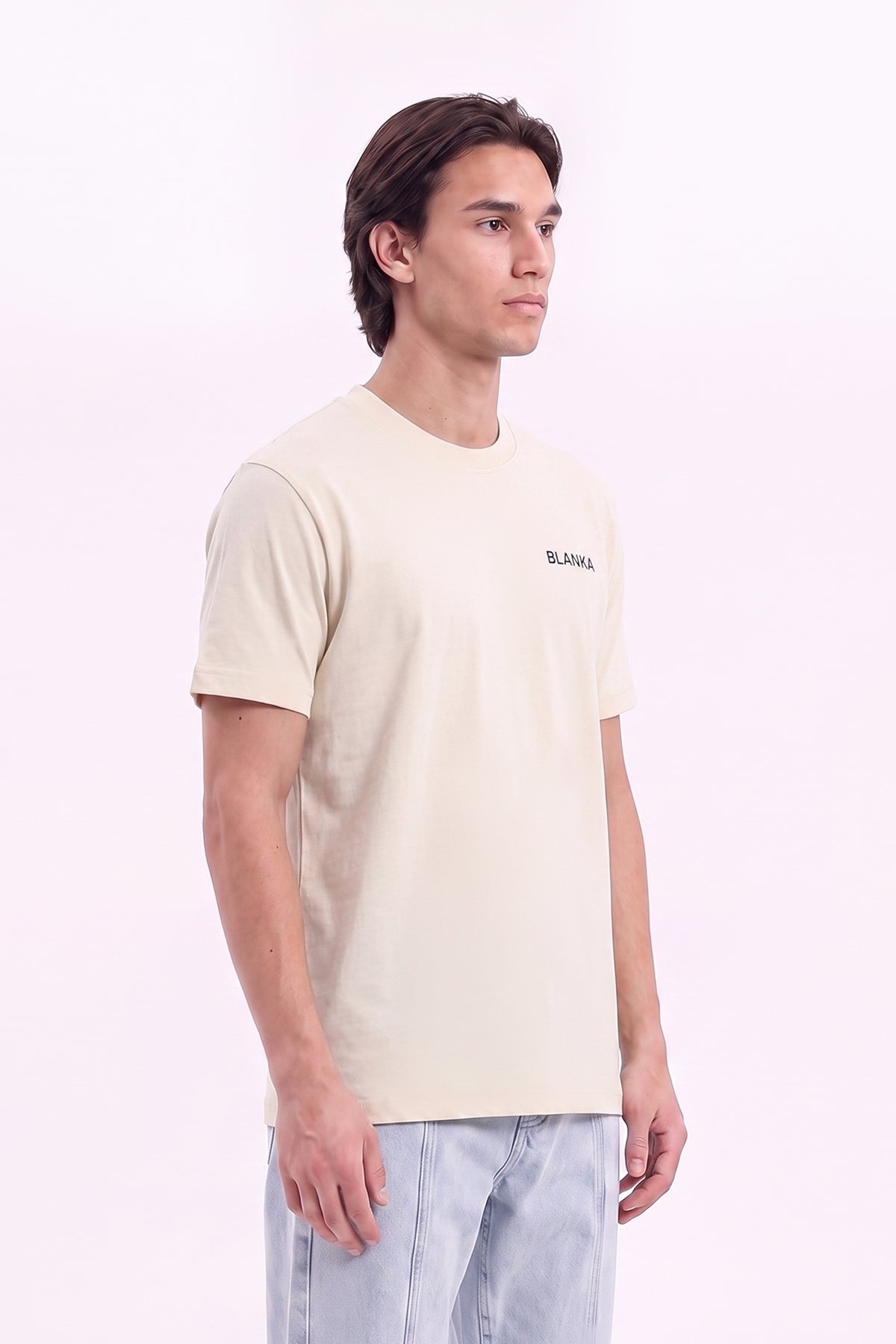 Basic Tees-Beige