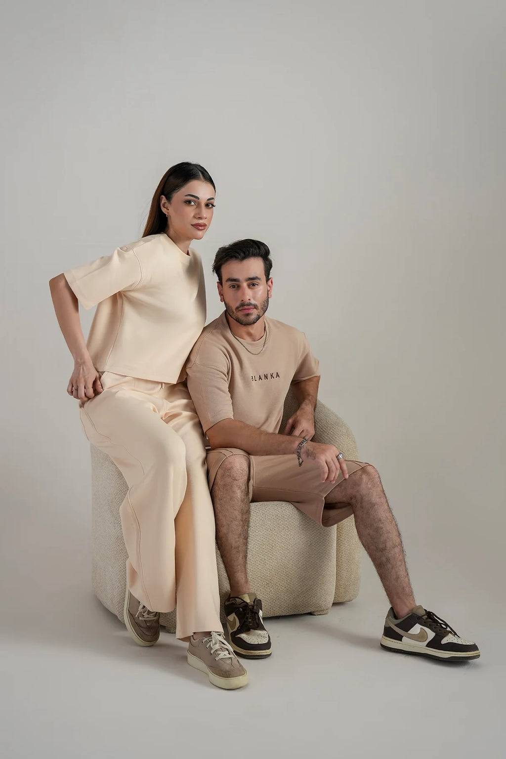 Basic Drop Tee- Camel Brown