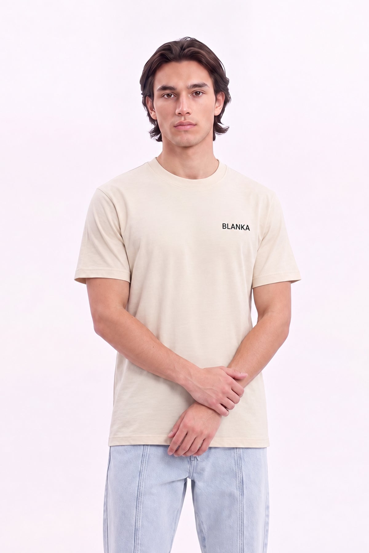Basic Tees-Beige