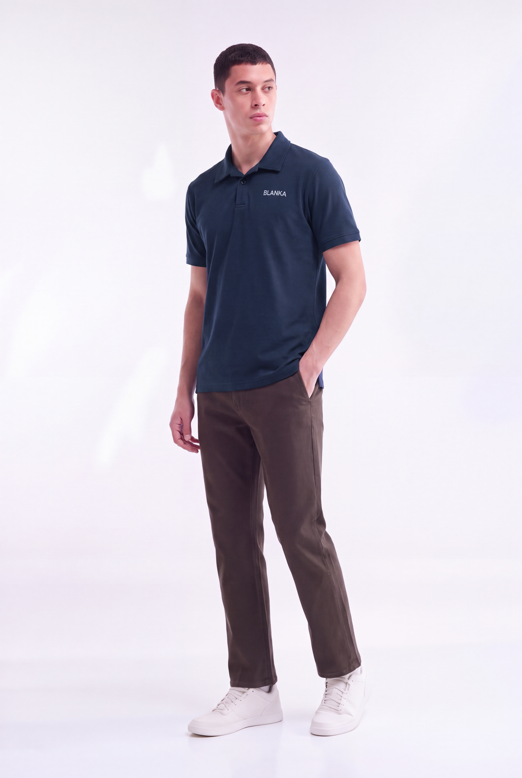 Scuba Polo Shirt / Navy Blue