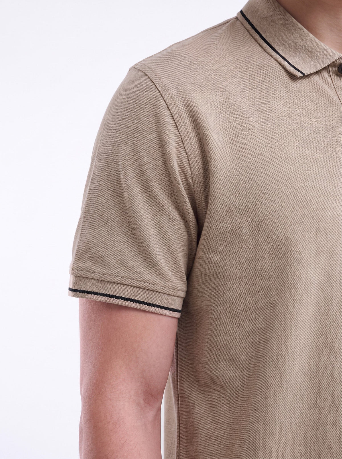 Contrast Edge Polo / Camel