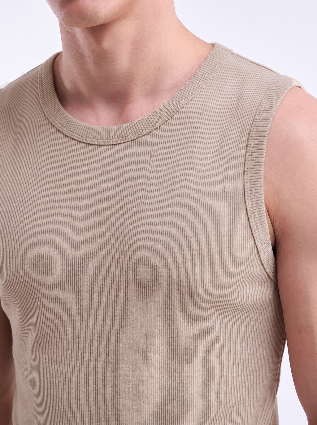 Sleeveless Thermal Top / Brown