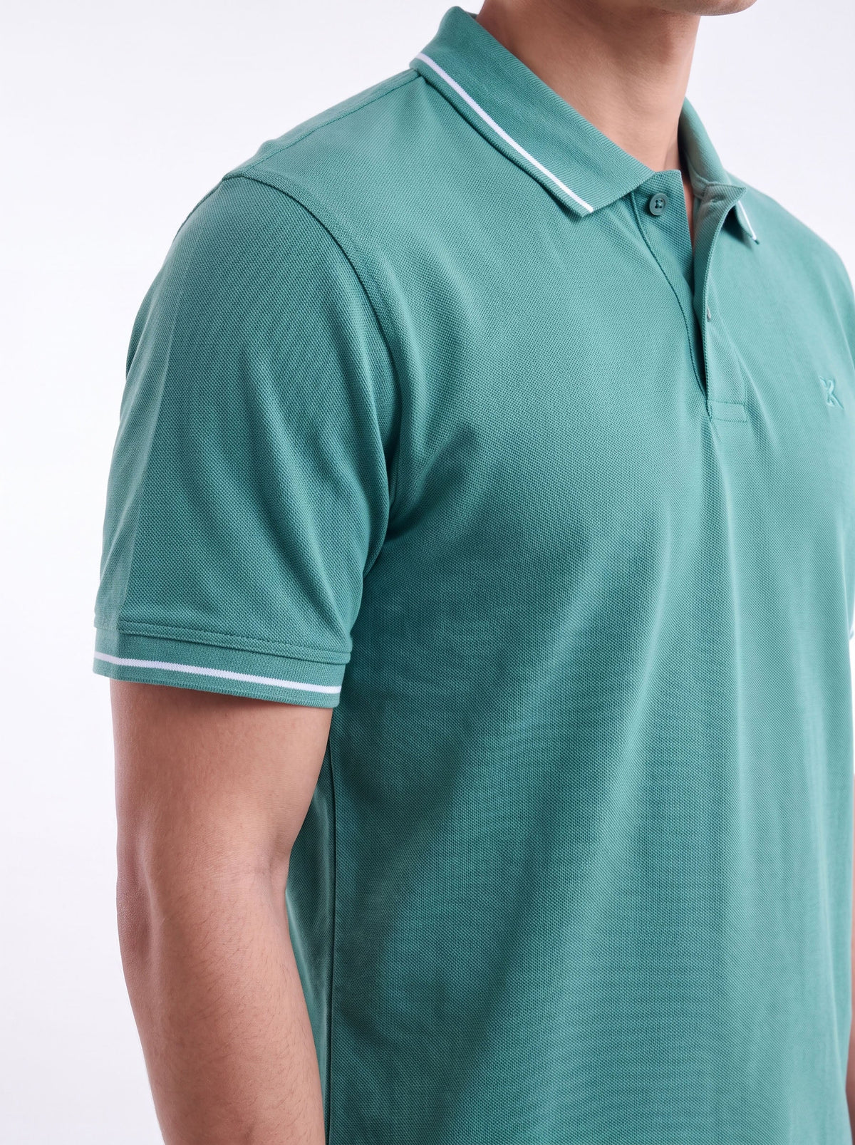 Contrast Edge Polo / Holy Green