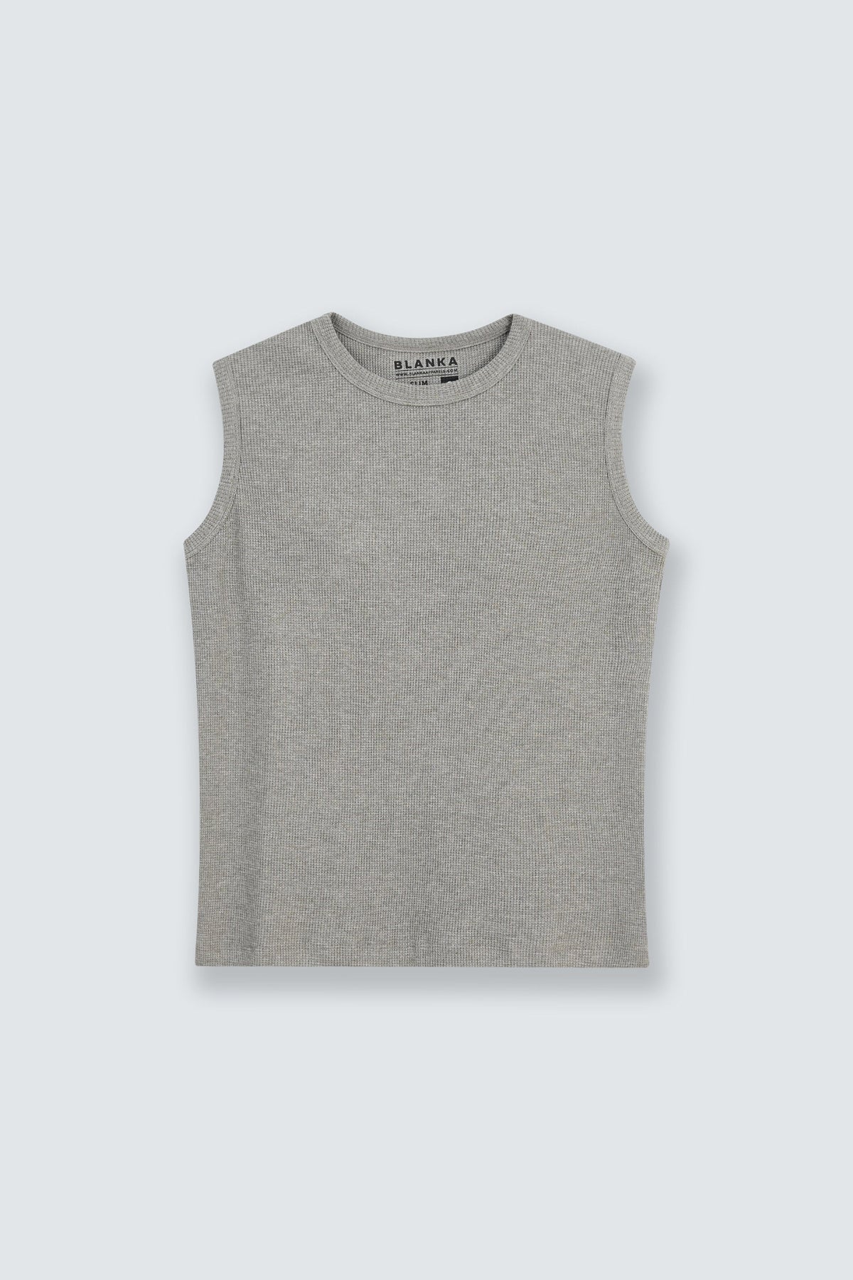 Sleeveless Thermal Top / Sage Grey