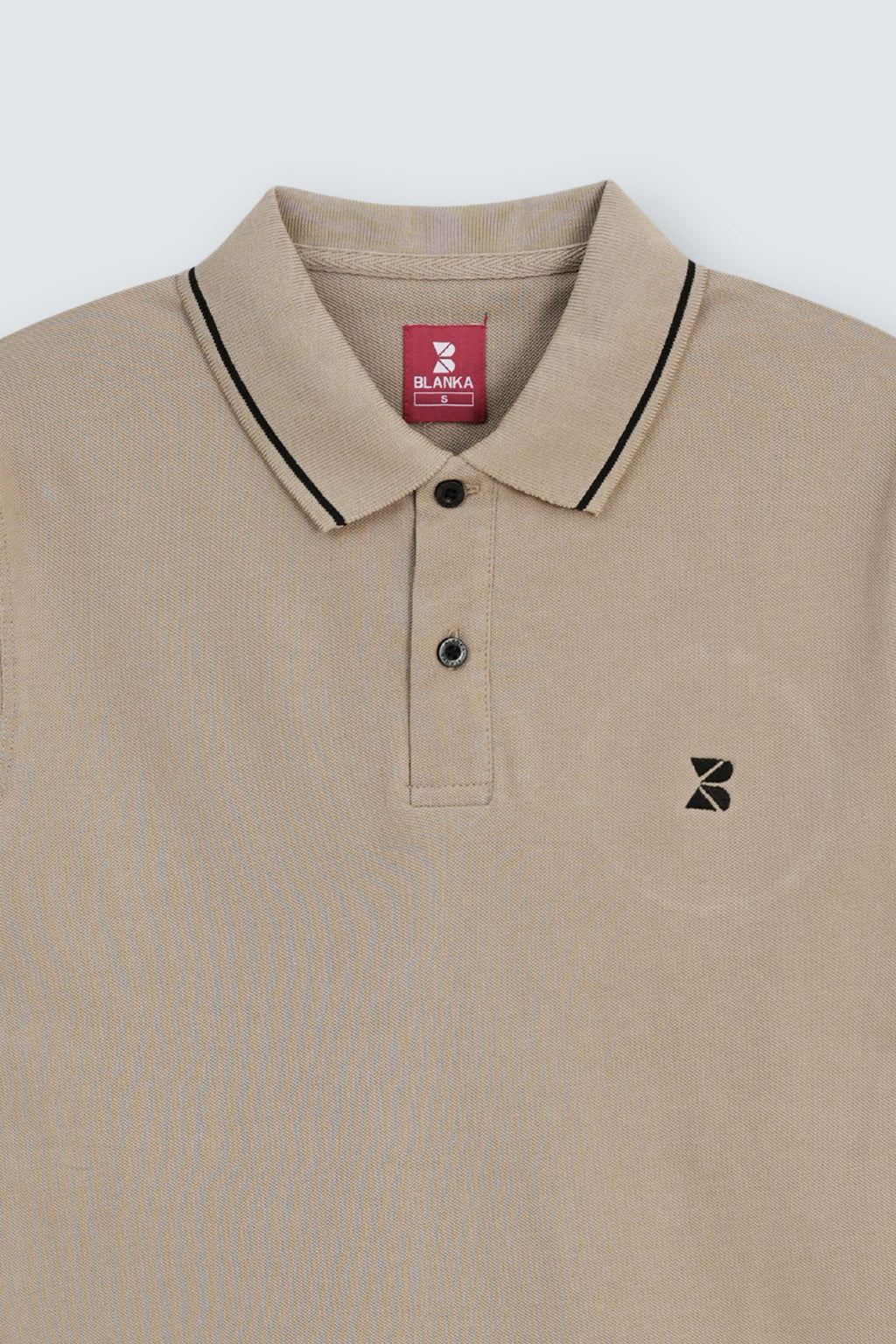 Contrast Edge Polo / Camel