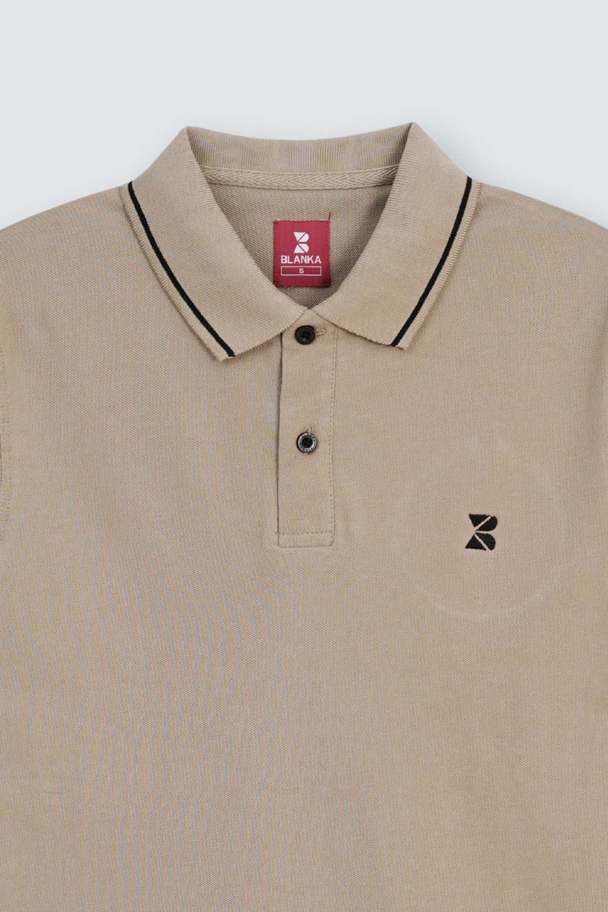 Contrast Edge Polo / Camel