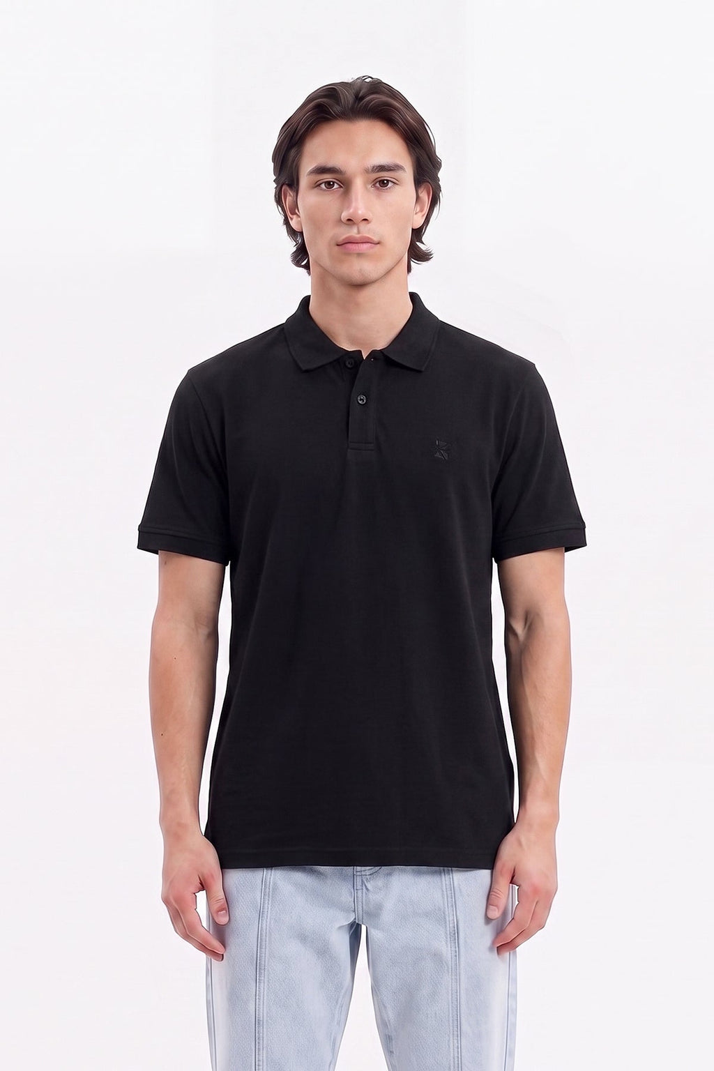 Office wear Basic Polo / Black