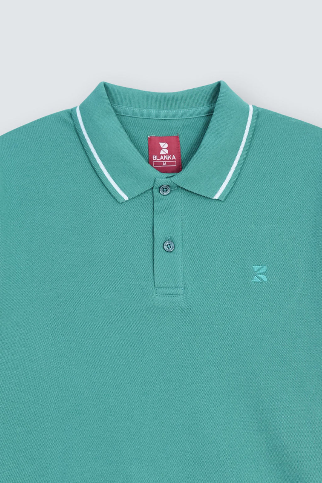 Contrast Edge Polo / Holy Green