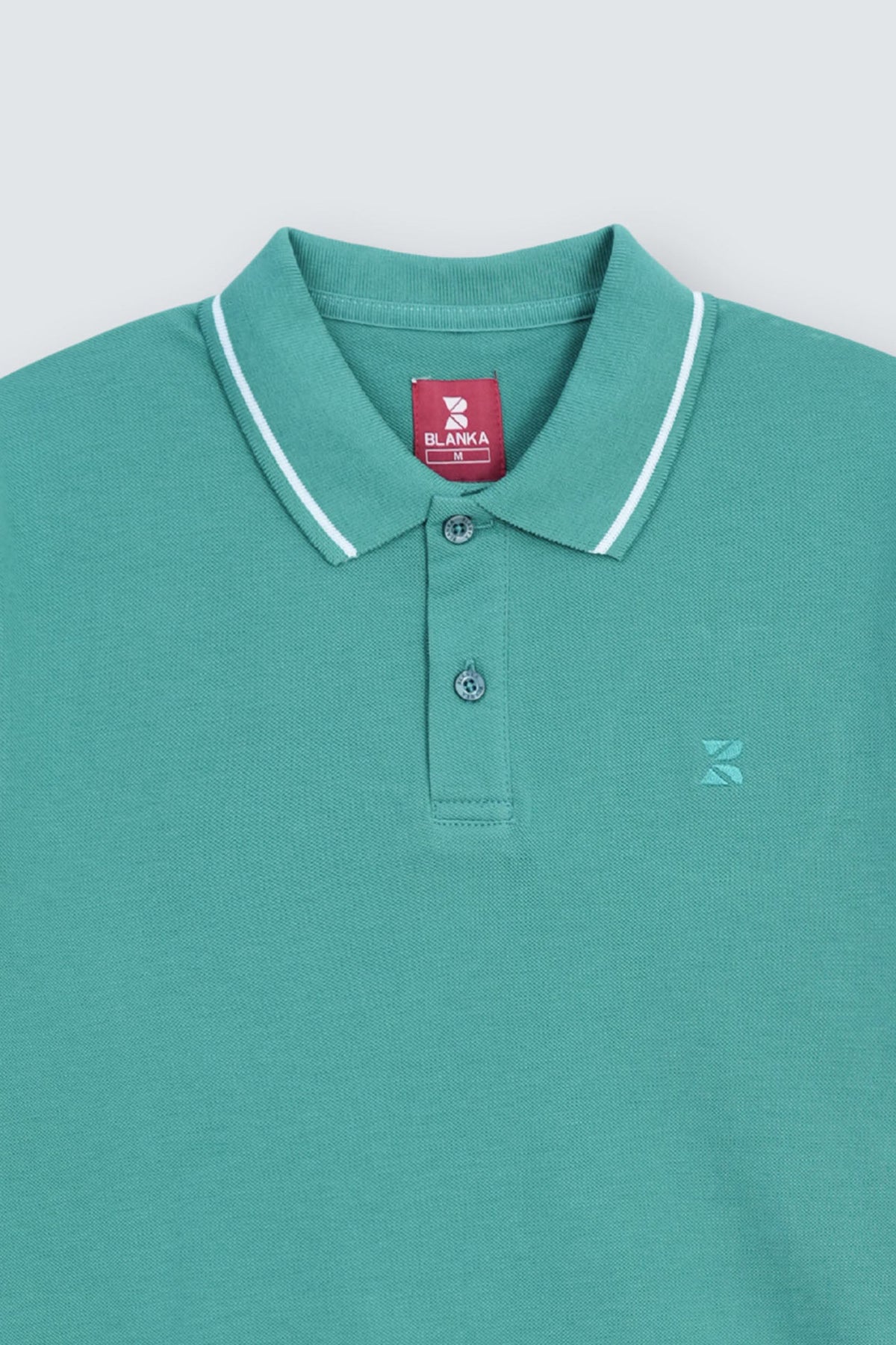 Contrast Edge Polo / Holy Green