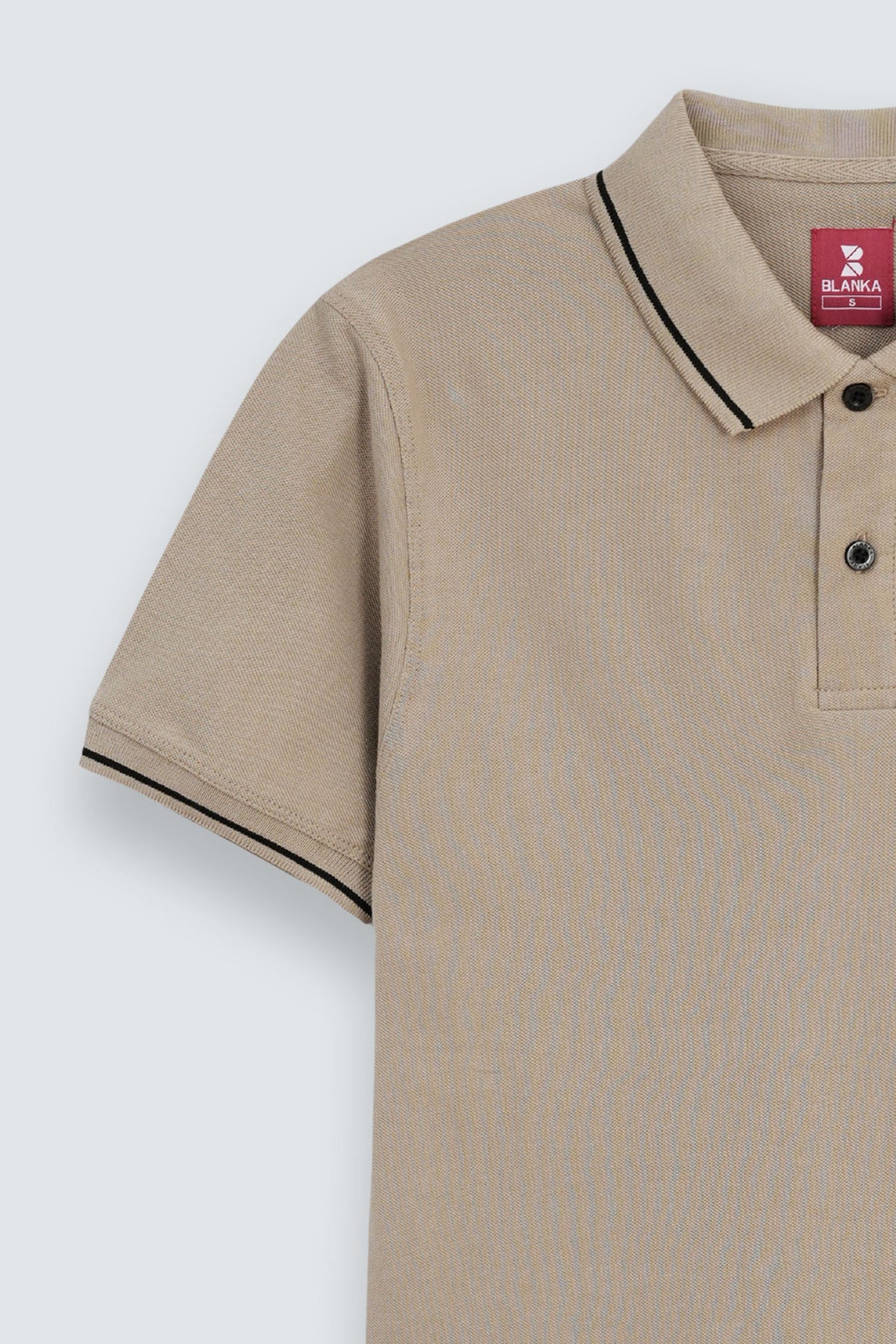 Contrast Edge Polo / Camel