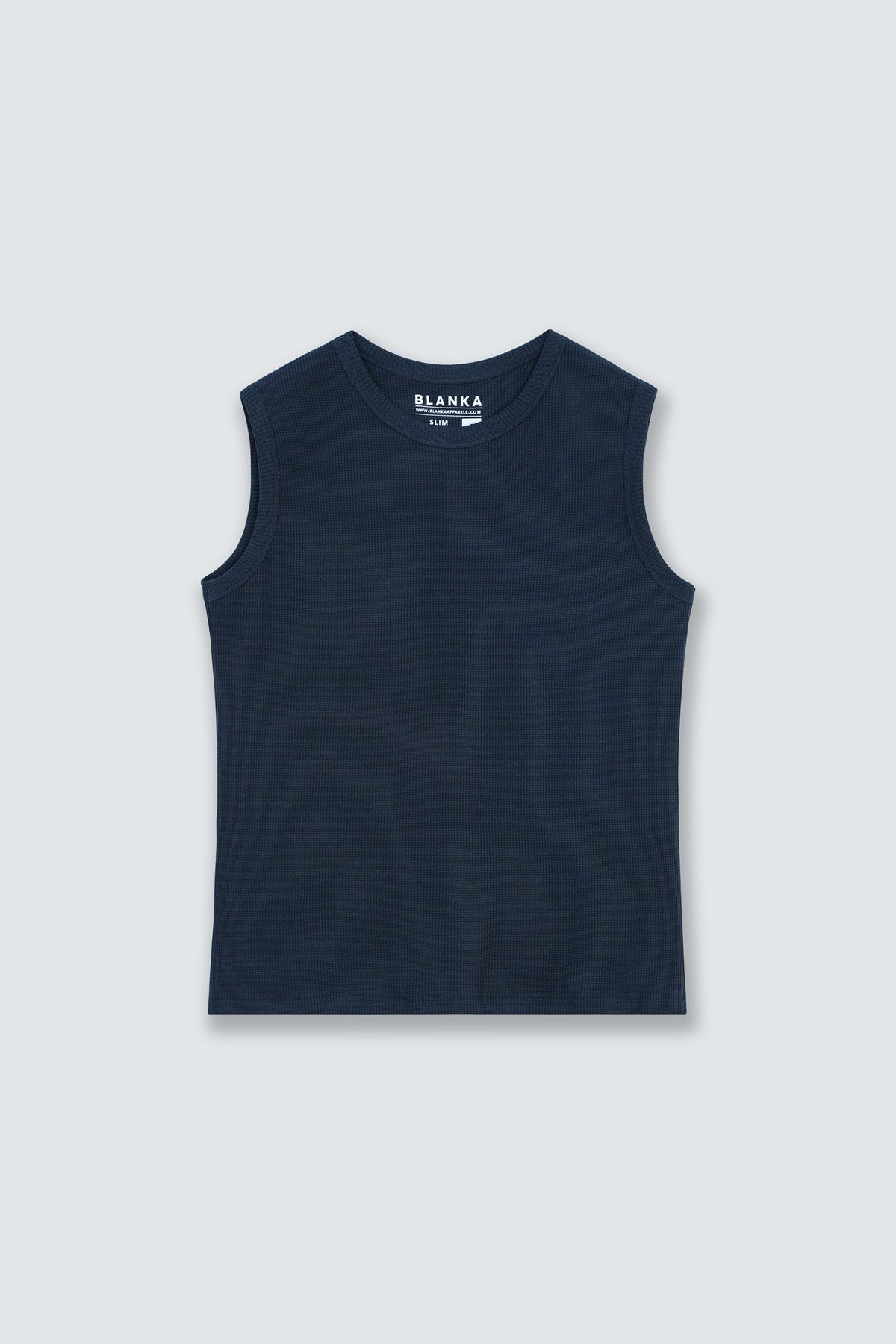 Sleeveless Thermal Top / Blue