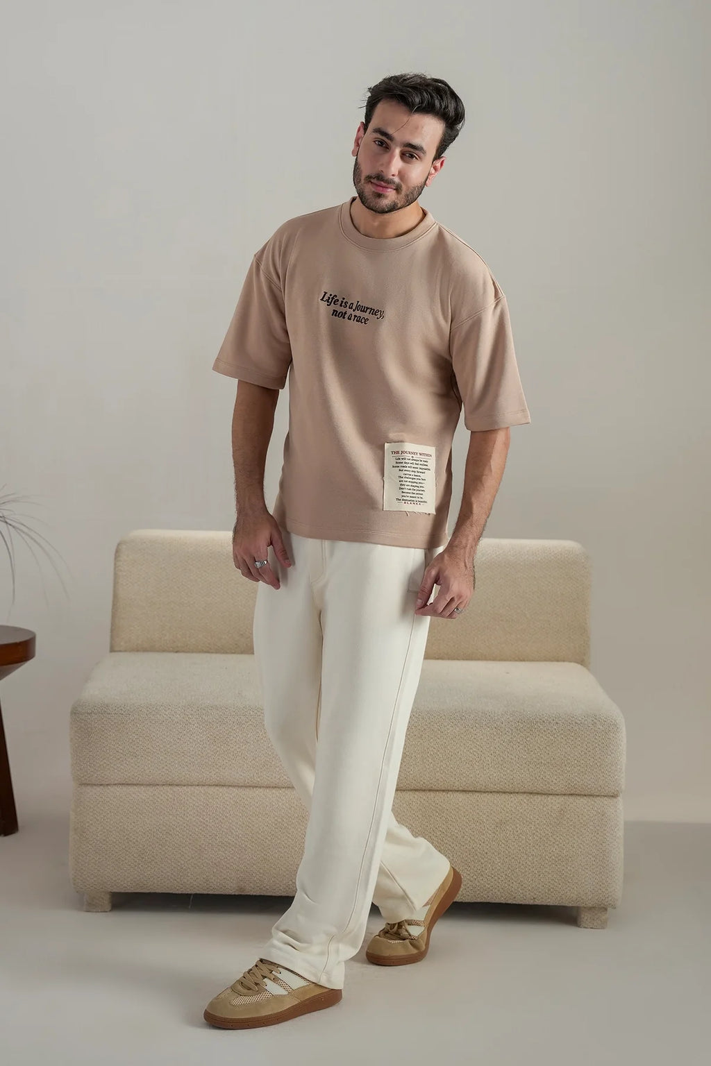 The Uplift Tee - Camel Brown