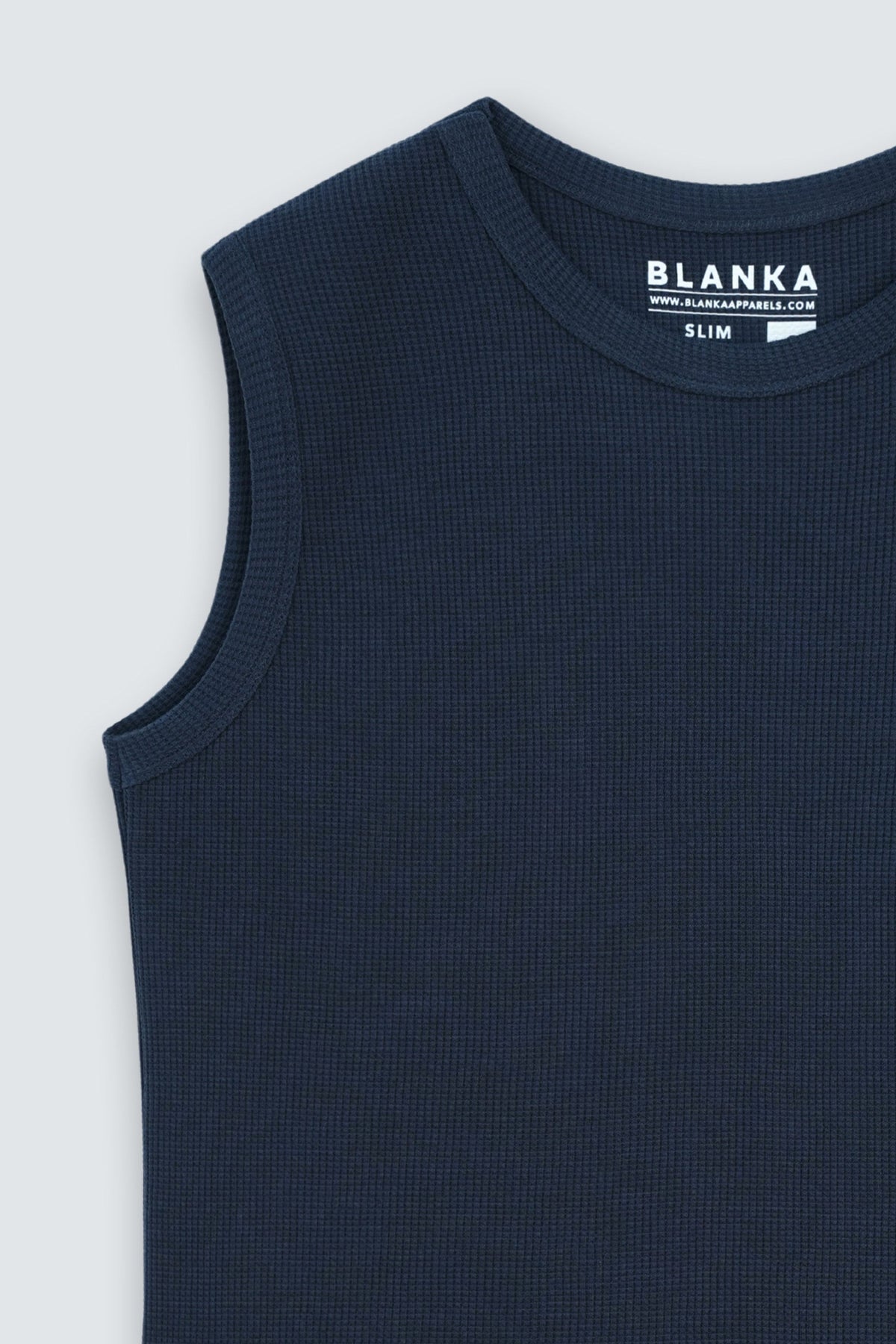 Sleeveless Thermal Top / Blue